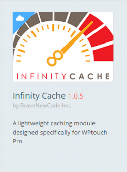 infinity cache wptouch mobile plugin